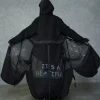 piese garderobă capsulă urbana - trenci vaporos excentric gotic negru damă