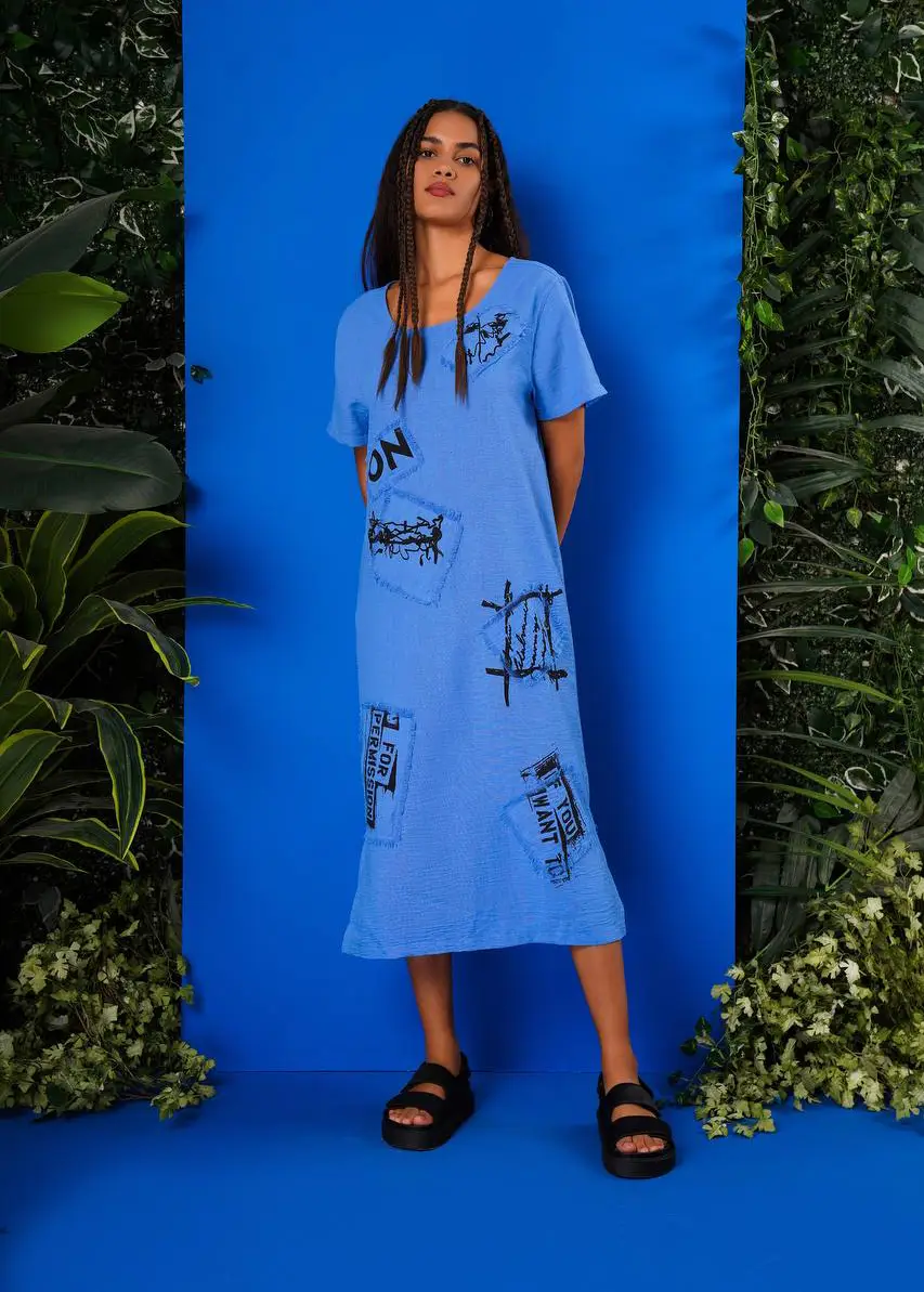 Rochie Minimalista, Urbana, Femei, Albastra XL