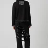 set chic avangardist negru văzut din spate