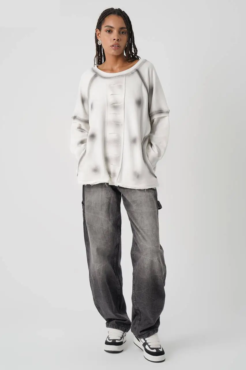Bluza Lejera, Relaxata, Urbana, Femei, Alba XL
