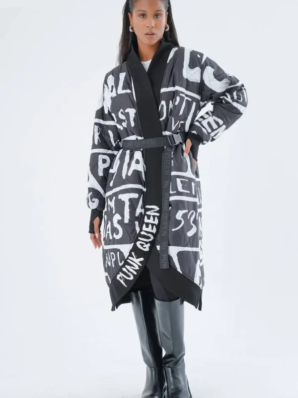 geacă oversized modernă neagră damă