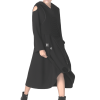 rochie cu glugă și design asimetric neagră damă