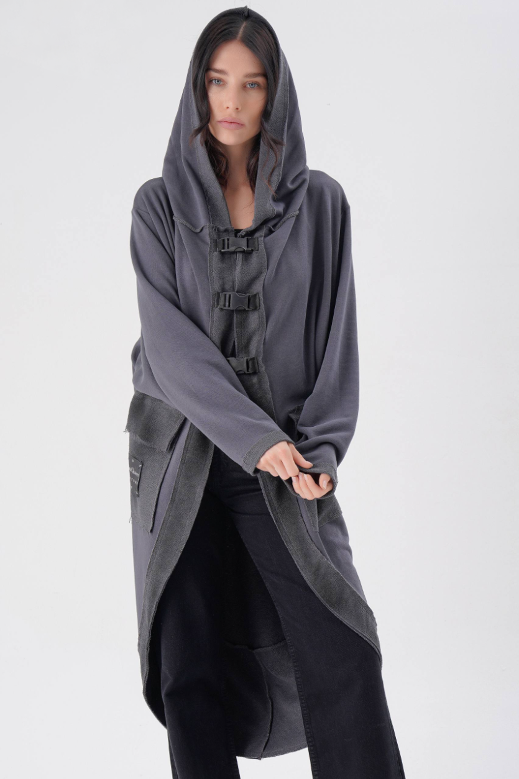 Trenci Oversized Trendy Antracit S