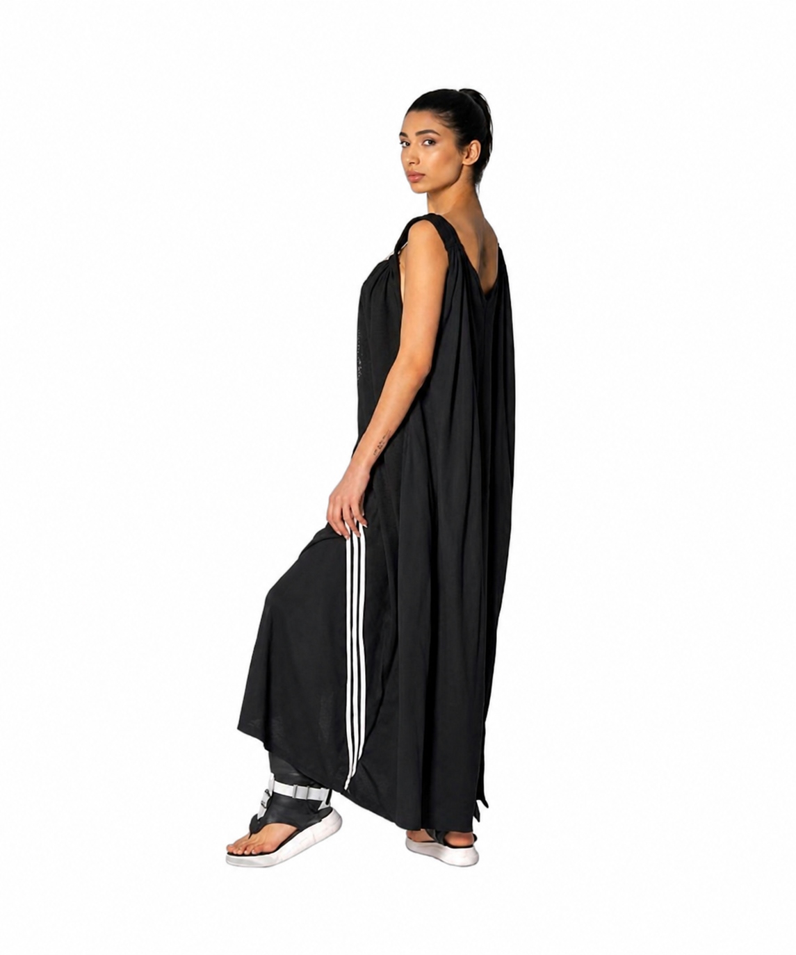 Rochie Maxi Oversized Lejeră Neagră 38-40